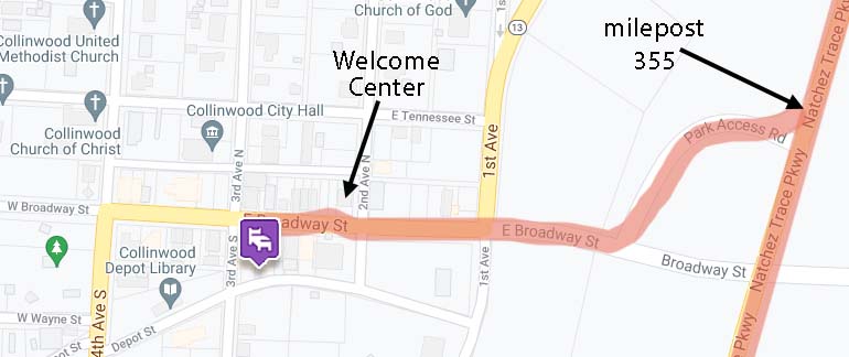 Bicycle the Natchez Trace Info - The Collinwood Suite - Collinwood, TN