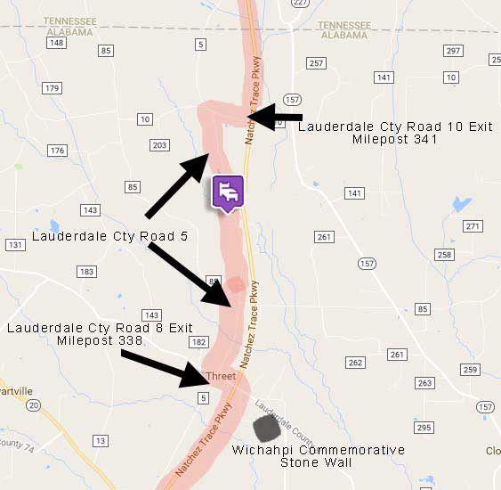 Printable Map and Directions | Farmhouse Sanctuary B&B - Florence, AL