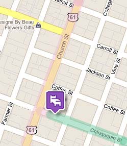 Port Gibson, MS Map