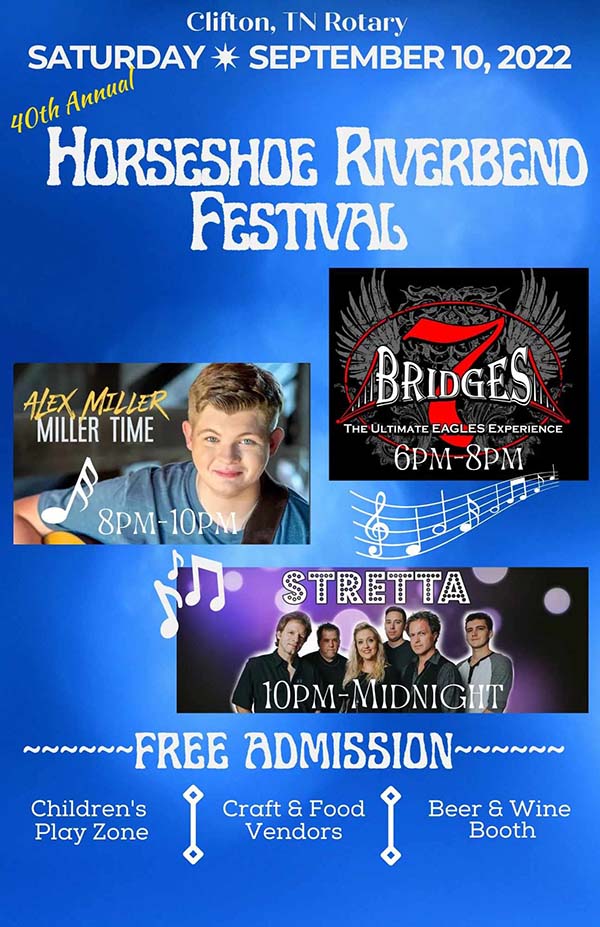 Horseshoe Riverbend Festival - Clifton, Tennessee