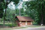 Restroom facilities on the Natchez Trace Parkway.