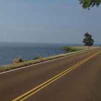 Mississippi - Riding along Ross Barnett Reservoir.