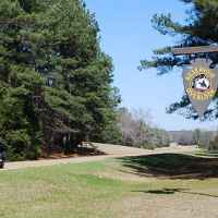 Mississippi - A motorcycle passing by the Reservoir Overlook site.