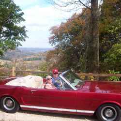 Fall foliage - 1965 Ford Mustang Convertible