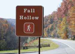  Fall Hollow is just north of the US 412 intersection.