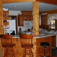 Modern kitchen that guests may use.