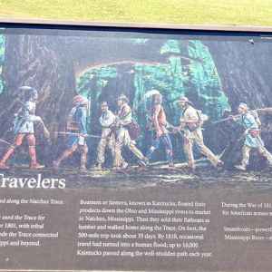 Trace Travelers sign at Colbert's Ferry