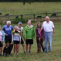 Group of Cyclists pictured with Ute & Conrad.