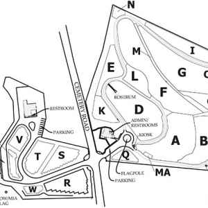 Natchez National Cemetery Map