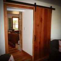 Live edge doors everywhere.