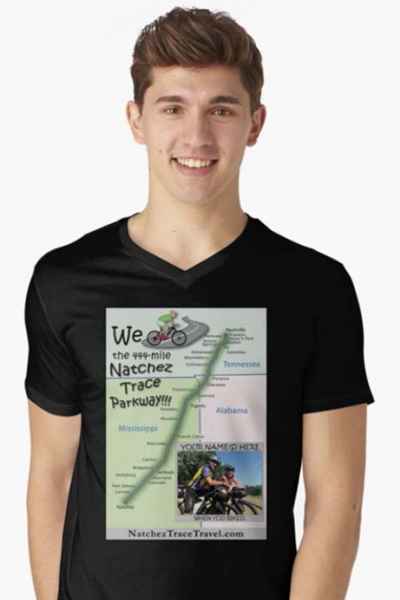Men's V-Neck T-Shirt - Black