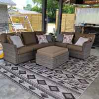 Comfortable, shaded sitting area. 