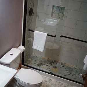 WD Smith Room - tiled walk-in shower