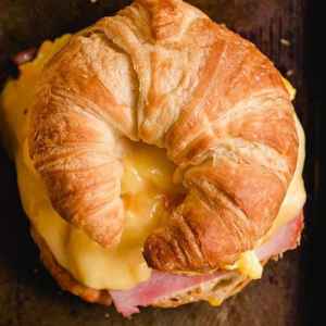 Cheese, Egg and Ham Croissant