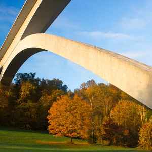 Tennessee - Double Arch Bridge - Natchez Trace Fall Foliage - October 20 - Photographer: David Johnston