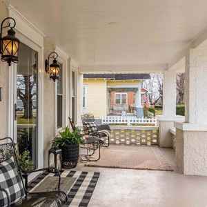 Private Front Porch and Entrance
