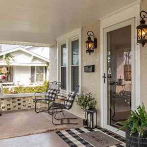 Private Front Porch and Entrance