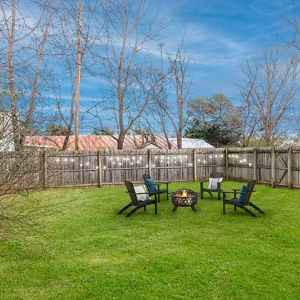 Private Backyard Sitting Area