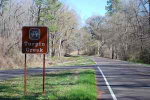 Parkway at the Turpin Creek site - milepost 12.1