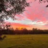 Sunset view at Rock Creek Farm