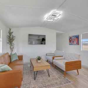 Large Living Area with Flat-Screen TV