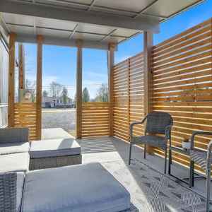 Covered and Private Patio Area